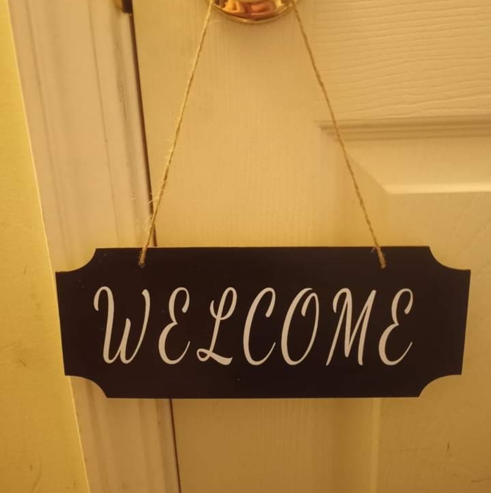 Welcome sign